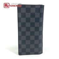 LOUIS VUITTONTA1124 Damier 石墨 Portefeuille Brazza 長錢包