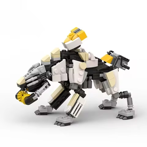 West Monster Horizon Scraper Building Blocks MOC - Zero Dawn Mecha Walker Shell Educational Construc