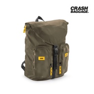 CRASH BAGGAGE กระเป๋าเป้สะพายหลัง รุ่น RUCKSACK สีเขียว