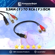 3.5MM ( F ) TO RCA ( F ) 15CM