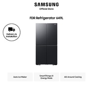 [Climate Voucher Eligible] Samsung RF59C7004B1/SS  FDR All-Around Cooling Refrigerator, 649L, Black 