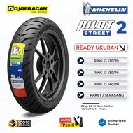 Motorcycle Tires Ring 13 120/70 130/70 & 140/70 Michelin Pilot Street 2 Tubeless Yamaha Nmax, Honda 
