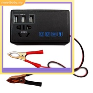<SWEETBB>Car 200W Converter Power Inverter DC 12V/24V To DC 220V Invertor Ports Adapter
