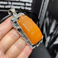 天然波羅的海海漂蜜蠟項鏈 全皮原石 s925銀鑲嵌 蜜蠟尺寸