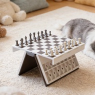 Chess Game Set 3 D Printed Chess Book, Folding Chessboard