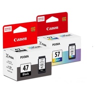 ORIGINAL CANON PG-47 BLACK INK / CL-57S CL-57 COLOR INK