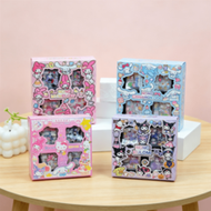 Sanrio 100/Pcs Hello Kitty Cinnamon Roll Melody Black Box Sticker Gift Set, Non-Repeating Planner St