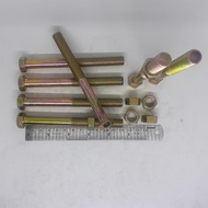 YELLOW BOLT NUT M12 X 120 BMK M12 X 120/ YELLOW M12X120 BOLT/ M12 BOLT/ 17 KEY BOLT/ 17 12CM LENGTH/