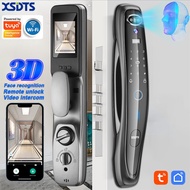 Tuya Smart 3D Face Real-time Intercom Door Lock Security Face & Camera Monitor Intelligent Fingerpri