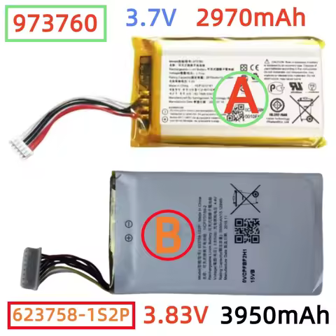 623758-1S2P 973760 Remote Control Battery For DJI C2 RC1B GL200A Mavic 2Pro , Spark Mavic zoom , Mav