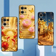 Oppo Reno 7 4G / Reno 7 5G / Reno 7Z 5G case printed with unique horse and horse fortune bag