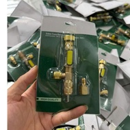 Very convenient R22, R410, R32 gas charging anti-scald valve