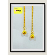 916 Gold Ball Drop Earrings / Subang Bola Jarum  Emas 916-10KWT13