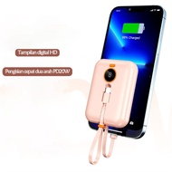 Terlaris!! Powerbank Pengisian Cepat Powerbank Mini Lcd Mini Dengan