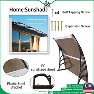 Sunshield Awning Cover Polycarbonate Door Canopy Door Window Awning Roof Outdoor Patio Sunshade