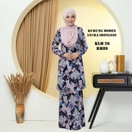 KT027038 Baju Kurung Moden Material LYCRA Ironless Selesa, Anggun Bergaya Patuh Syariah