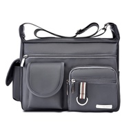 New men's shoulder bag messenger bag square waterproof Oxford cloth business men's travel large capacity crossbody bag