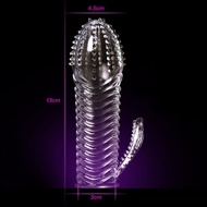 ♤✕△Delay Condoms erection cock Sleeve Ring Cover Penis Reusable Impotence Erection Extensions dildo G point porn Sex toy