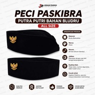 Premium Velvet Flag Raising Cap | Best Quality Paskibraka Songkok for Men and Women