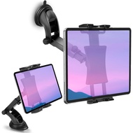 Car Dashboard &amp; Windshield Tablet Mount Holder, 360° Rotation Window Dash Stand for iPad Pro 12.9/11/10.5/9.7/Air/Mini, Samsung Galaxy Tab, 4.7-12.9" Tablets &amp; Phone