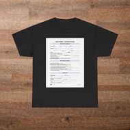 Funny Job Application T-Shirt: Ironic Interview Outfit