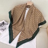 Aibins Fashion Scarf 110 * 110cm Square Scarf Women's Shawl Printed Scarf Twill Scarf WJ1133-15