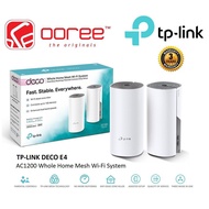 TP-LINK DECO E4 2-PACK / DECO E4 3-PACK AC1200 WHOLE HOME MESH WIFI ROUTER WHOLE HOME SYSTEM WIRELES