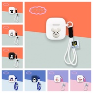 for Baseus Bass BS2 Lite Case Cut  Earphone Silicone Cover Headphone Protective Cover Anti Dust Head