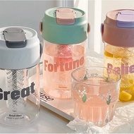 Cute Water Bottle 800ml Free small water bottle