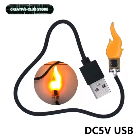 LED Candle Light And USB interface DC 5V 2200K Edison Flame Filament Flickering LED pcb Decorative L