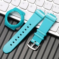 Resin Strap Watch Case Suitable for Casio BGA 130 131 132 133 160 161 Lady Waterproof Strap Silicone