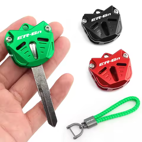 Logo For Kawasaki ER6F ER6N ER 6F 6N Key Cover Case Shell Protector Cap Keychain Motorcycle Accessor