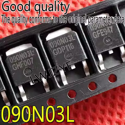 (10Pieces) New original large chip 090N03L IPD090N03LG TO-252 30V 40A Fast shipping