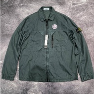 Stone Island Overshirt Tella Old Effect Green Bottle