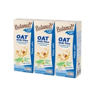 4CARE Balance Oat Milk Plus รสจืด (180 ml x 3 กล่อง) นมโอ๊ต ผสมน้ำนมอัลมอนด์และน้ำนมข้าวกล้องหอมมะลิ