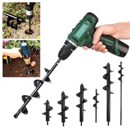 Garden Auger Spiral Soil Auger Umbrella Hole Excavator Solid Shaft Auger Flower For Planting Digging