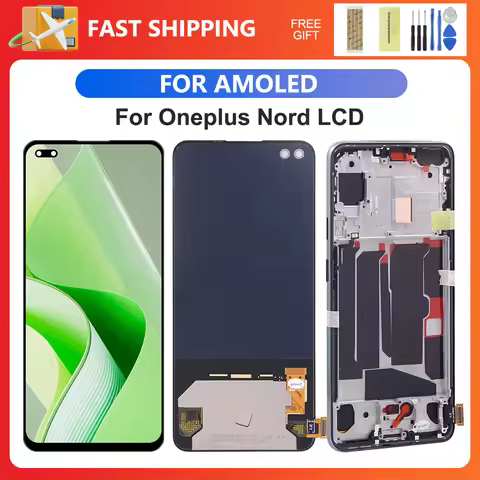 For OnePlus Nord 5G 6.44 For AMOLED 1+Nord 5G AC2001 AC2003 LCD Display Touch Screen Digitizer Assem