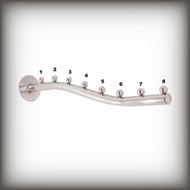 GANTUNGAN Bracket Bracket Bracket Hanger Wall Snake Flute curved 8 Point Wall Clothes Hanger