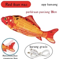 Lele Toys Mainan Ikan Interaktif Goyang Dan Didalamnya Dancing Fish Jumbo Ikan Bergoyang Menari Bone