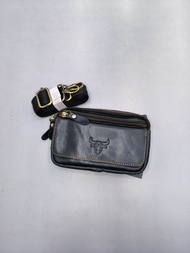 Original Rush Rider L212-1# Cow Leather Handphone Case Handphone Bag Sling Bag Beg Tali Pinggang