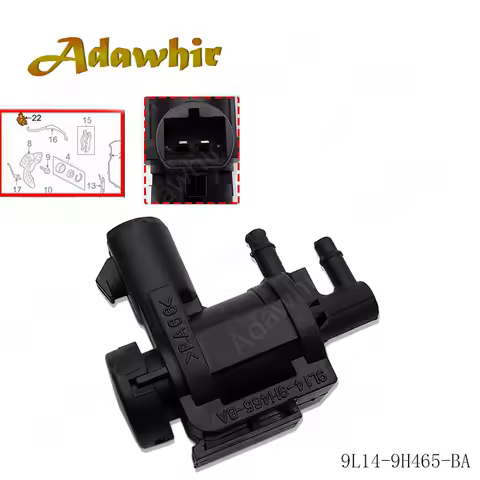 Transfer Case Vacuum Solenoid 6L3Z-9H465-A for Ford Explorer Mountaineer F-150 4WD Systems (Replaces