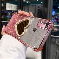 Case For infinix hot 10 play hot 11 play hot 9 play Anti vibration soft shell with mirror makeup sta