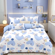 Cadar Berzip Cotton Premium Zip Bedsheet Plain Single 2" 4" 6" Queen 8" Suitable for Foldable Mattre