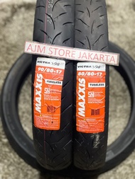 PROMO SPECIAL MAXXIS VICTRA 80/80-17 &amp; 90/80-17 TUBELESS.. 1SET DPN