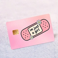 Funny "I'm Just A Credit Card" Light Beige Sticker, Suitable For EBT, Transportation Keys, Credit Ca