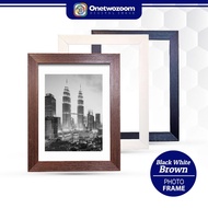 Polystyrene Photo Frame | Picture Frame | 4R / 5R / 6R / 8R / A4 Black White Brown Frame