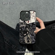 Suit Little Black Cat Case for Oppo A38 A18 A3X A17 A77 A11K Reno 5F A58 A57E A55 A33 A16s A95 A78