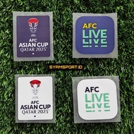 AFC DTF FULL HD Patch Strong Shiny Complete Pair (Right-Left) Asian Cup Patch/ Indonesian National T