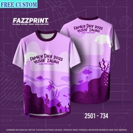 [Custom Family Day Jersey] Breathable Quick-dry Family Day Sublimation Breathable Baju Lelaki Family