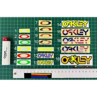 Sticker 0akley / O / 0akley / O@kley Logo Sticker Printing & Cutting Overlapping Timbul #O #Oakl3y #